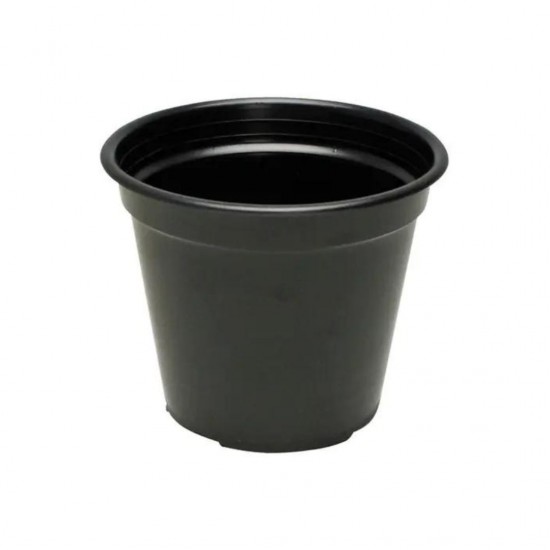 Vaso Plástico Redondo n°0 Treplast Preto Vaso Plástico Redondo n°0 Treplast Preto