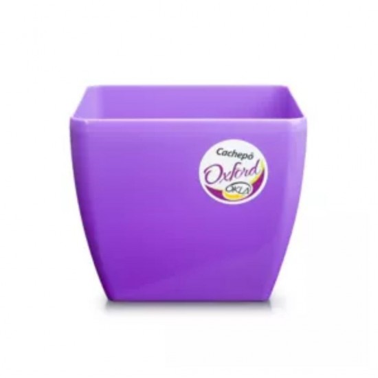 Vaso Quadrado Cachepô n°12 Okla Oxford - Lilás Vaso Quadrado Cachepô n°12 Okla Oxford - Lilás