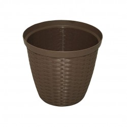 Vaso Cachepô n°16 FG Rattan - Marrom Vaso Cachepô n°16 FG Rattan - Marrom