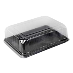 Embalagem Plástica Bolo Retangular Bipack BP70M Alta com 1 unid.