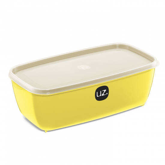 Pote Retangular 3L Uz. Amarelo Pote Retangular 3L Uz. Amarelo
