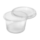 Pote Plástico Descartável Redondo com Tampa 350mL Oreplast com 25 unid.