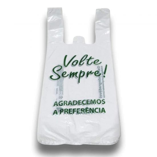 Sacola Plástica Branca 38x48cm Volte Sempre com 2,3Kg Central Sacola Plástica Branca 38x48cm Volte Sempre com 2,3Kg Central