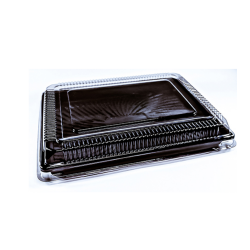 Embalagem Plástica Torta Retangular Bipack BP-72PR com 10 unid.