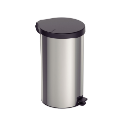 Lixeira Inox com Pedal 20L Tramontina Tampa Preta