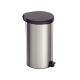 Lixeira Inox com Pedal 20L Tramontina Tampa Preta