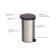 Lixeira Inox com Pedal 20L Tramontina Tampa Preta