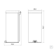 Lixeira Inox com Pedal 30L Tramontina Tampa Preta