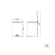 Lixeira Inox com Pedal 5L Tramontina Loop
